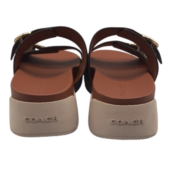 Coach Gable Signature Double Buckle Sandals Size 8B - Picture 8 of 12